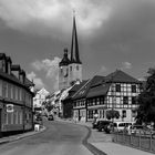 Burg/SA - der "Breite Weg" mit Blick zur Kirche "Unser lieben Frauen"