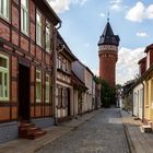 Burg/SA - Weinbergstrasse mit Blick zum Wasserturm