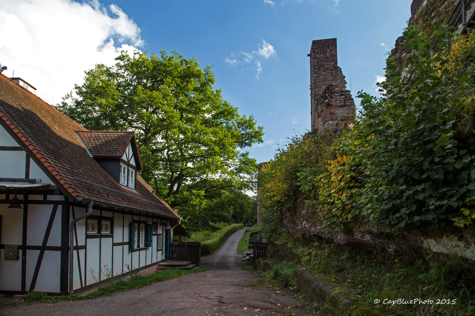 Burgschänke mit Burg Altdahn