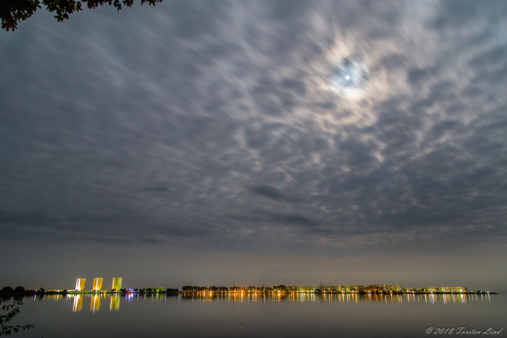 Burgtiefe auf Fehmarn bei Nacht