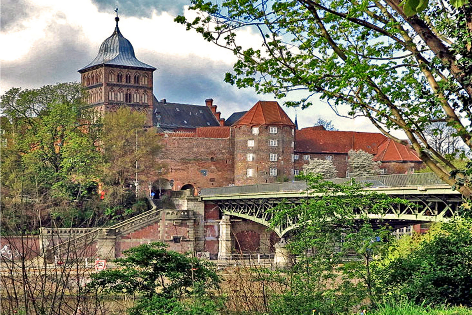 Burgtorbrücke und Burgtor - Lübeck