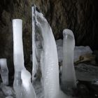 Burj al Arab aus Eis in einer Höhle in Kamenz