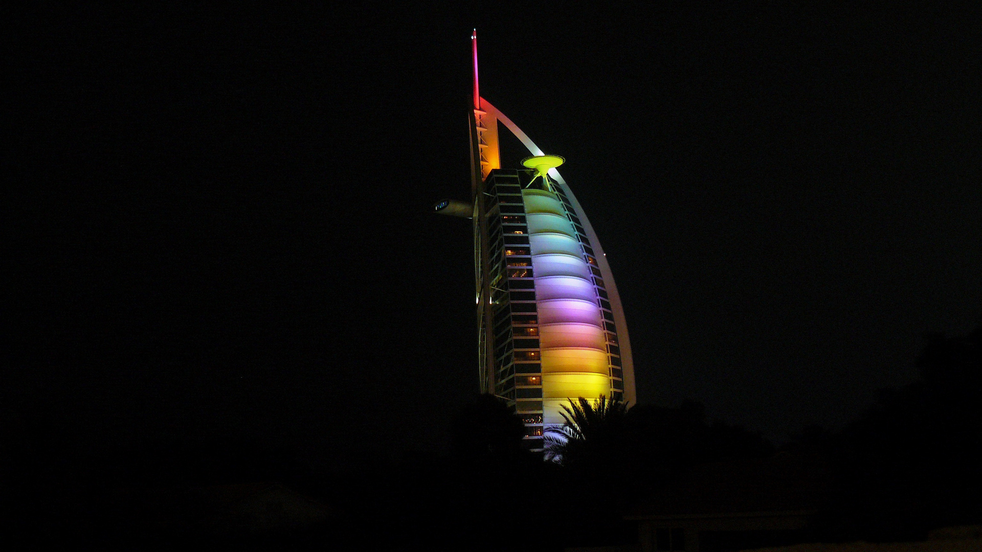 Burj al Arab bei Nacht