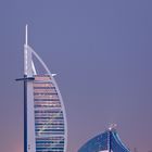 Burj al Arab bei Sonnenuntergang - 3,4km entfernt