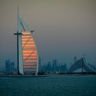 Burj Al Arab bei Sonnenuntergang