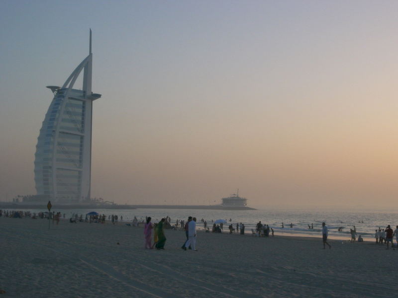 Burj-al-Arab bei Sonnenuntergang