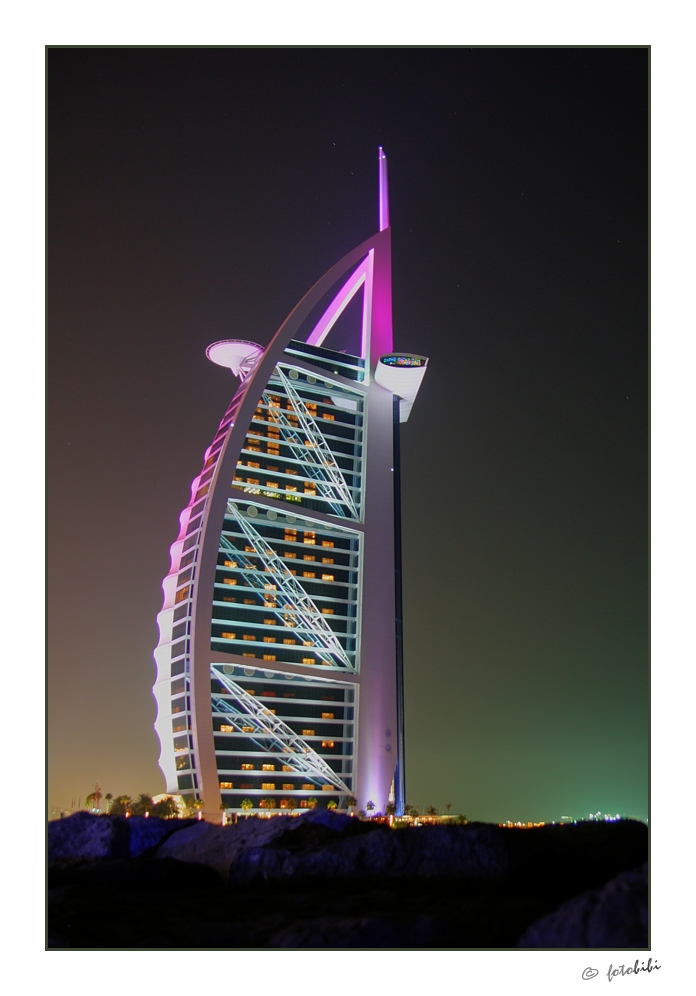 Burj al Arab by Night