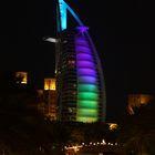 Burj al Arab - Farbenspiel bei Nacht