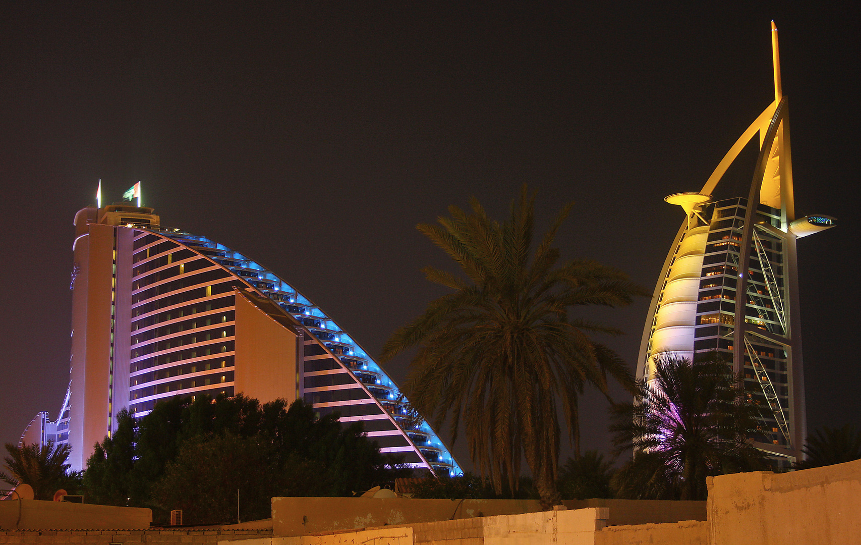 Burj al Arab und Jumeira Beach Club Hotel (Dubai 2010)