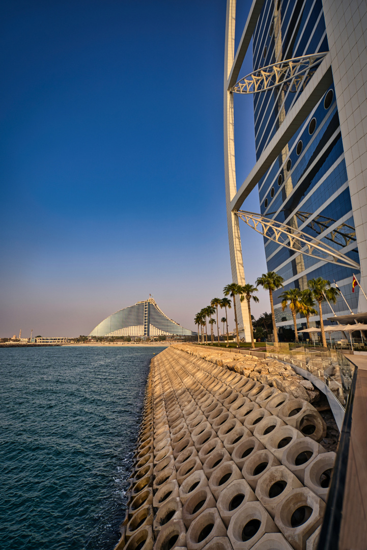 Burj Al Arab view Jumaire Beach Hotel