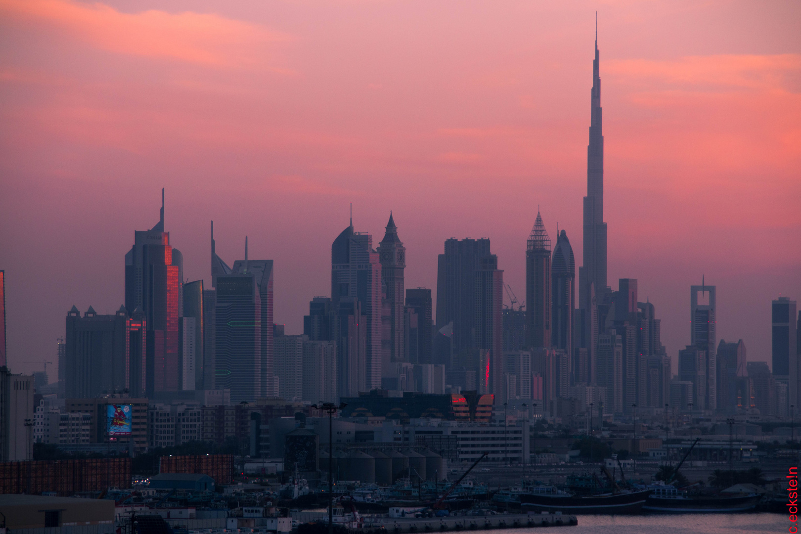 Burj Al Khalifa in the Sunset