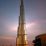 Burj Dubai in golden dawn