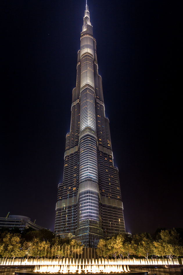 Burj Khalifa at night