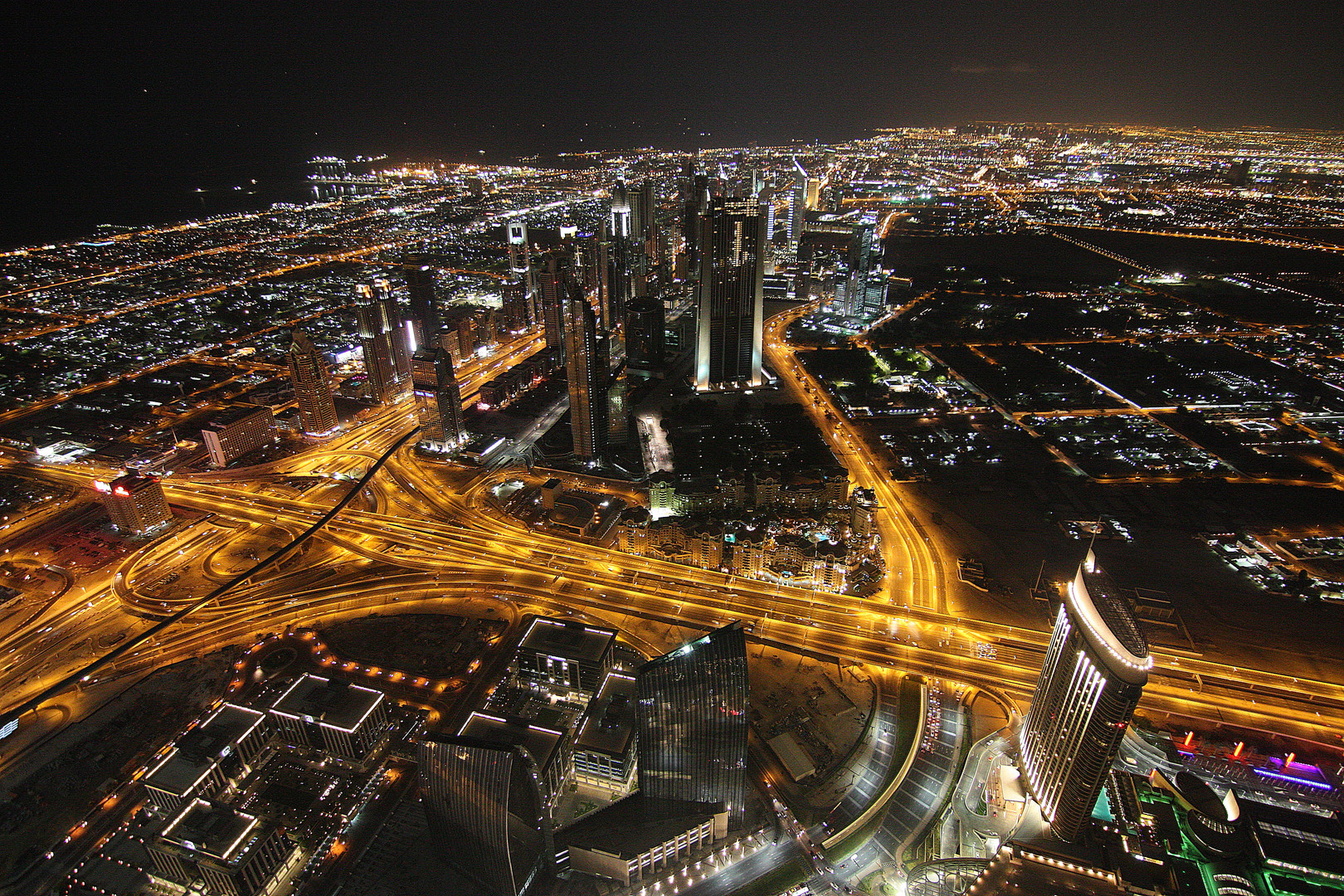 Burj Khalifa, Ausblick am Abend