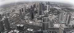 Burj Khalifa, Aussicht über Dubai in Richtung Norden