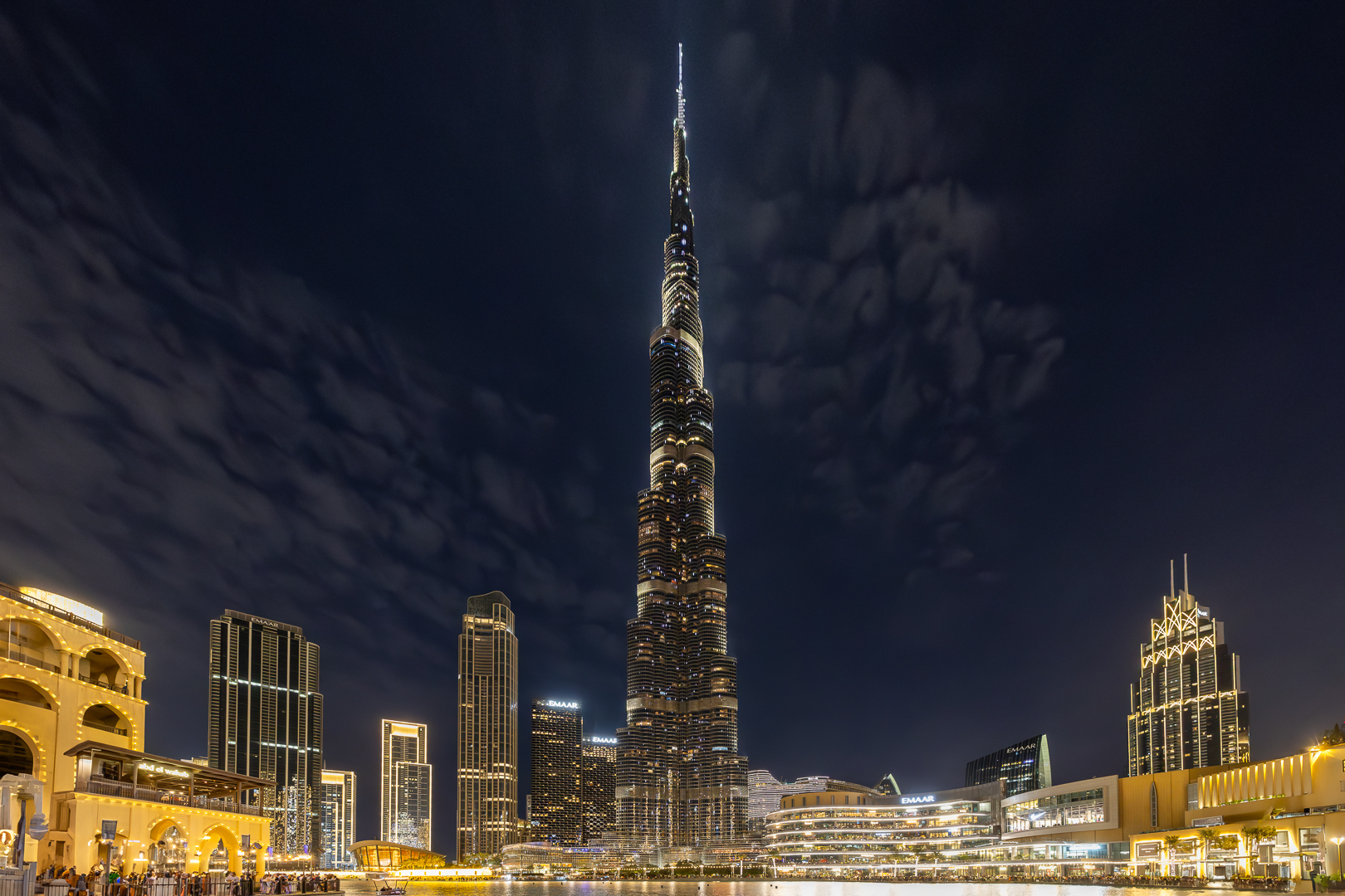 Burj Khalifa bei Nacht