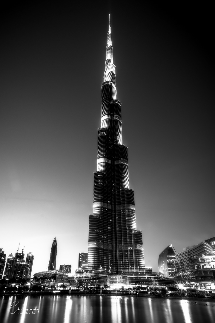 Burj Khalifa bei Nacht