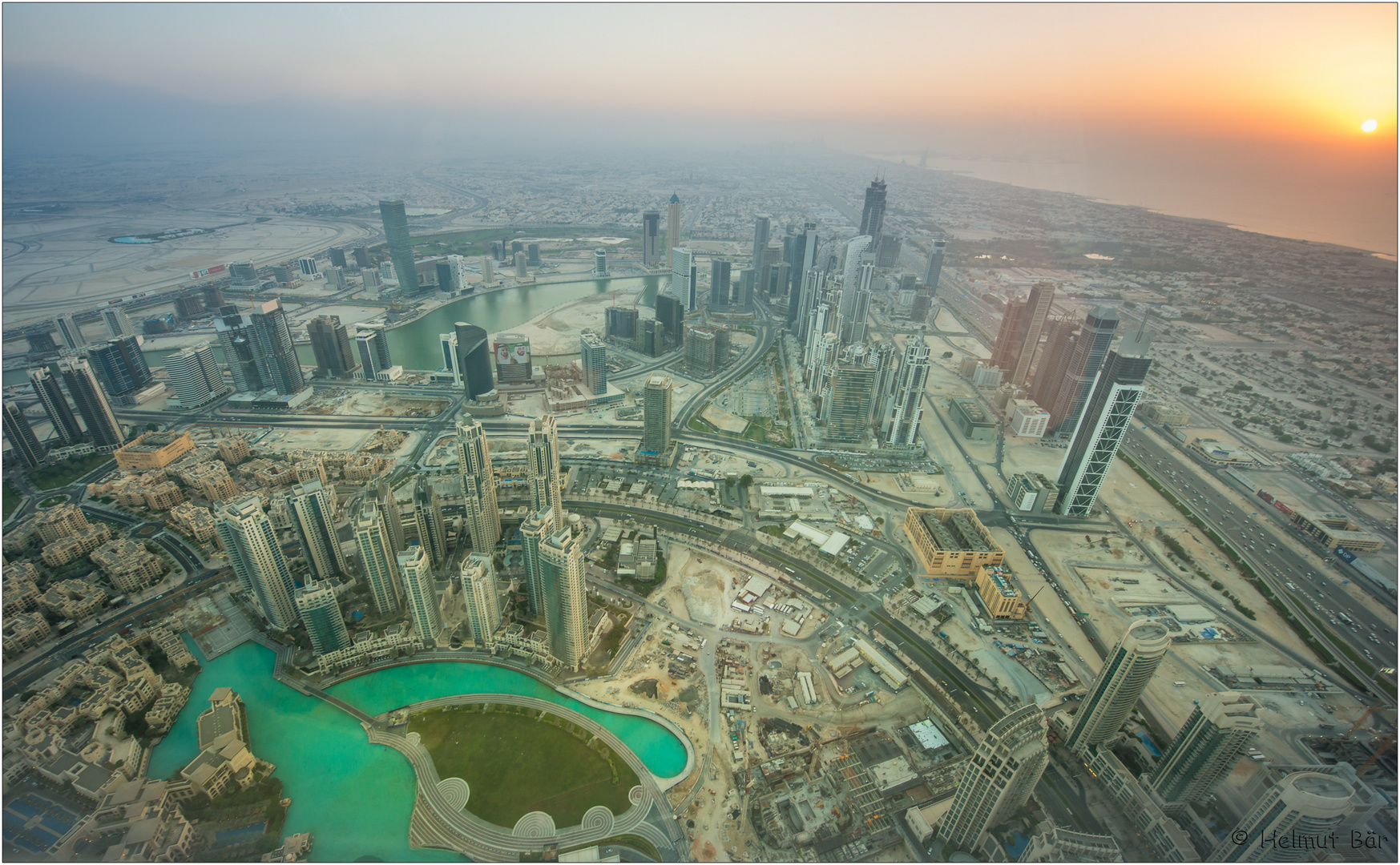 Burj Khalifa bei Sonnenuntergang