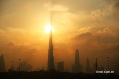 Burj Khalifa im Sonnenuntergang