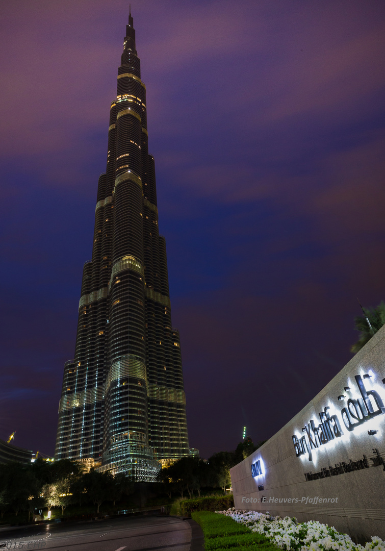 Burj Khalifa in der Nacht