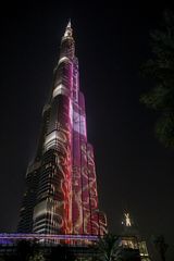 Burj Khalifa in der Nacht