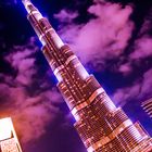 Burj Khalifa - in lila Wolken eingetaucht!