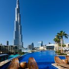 Burj Khalifa - von der Poollandschaft des THE ADDRESS fotografiert