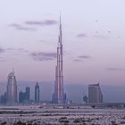 Burj Khalifa vor Sonnenaufgang