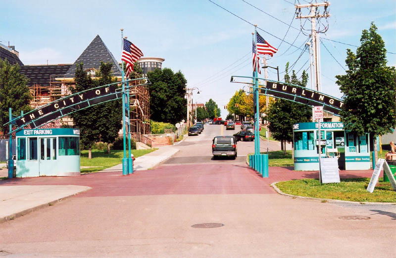 Burlington, VT - Car entrance to the marina