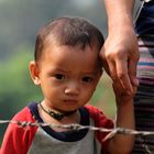 Burmese refugee with mother