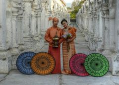 Burmesisches Brautpaar
