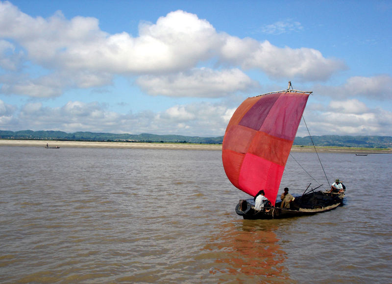 Burmesisches Segelschiff