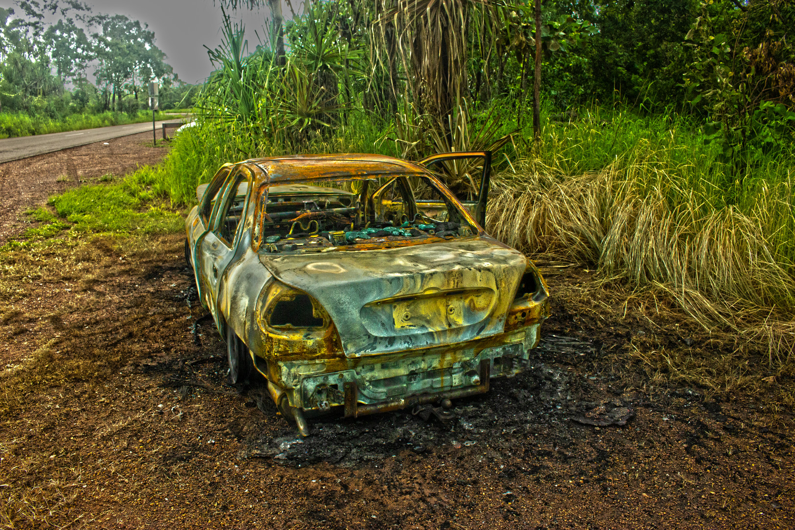 Burned Car