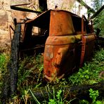 Burned out Barkas