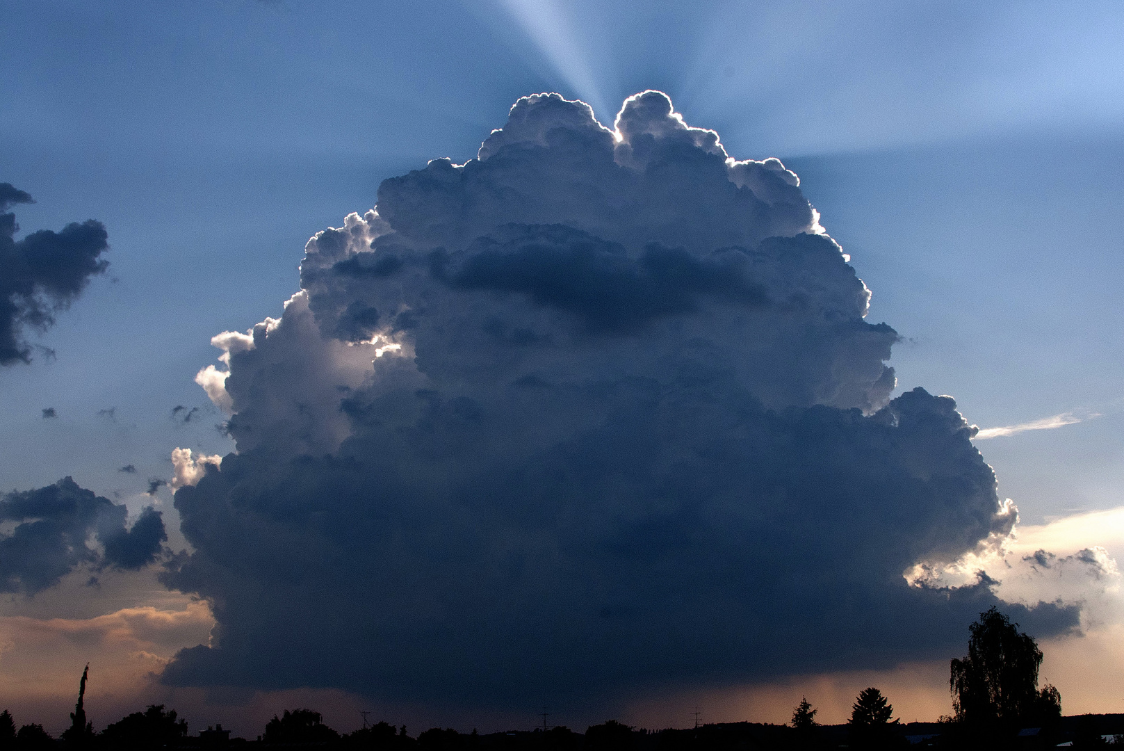 Burning cloud