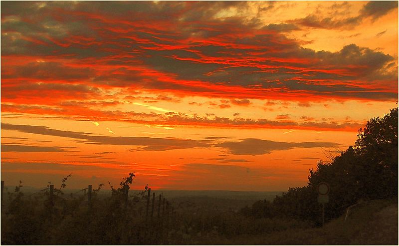 Burning clouds.....