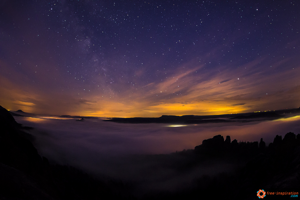 BURNING CLOUDS OF THE MILKY WAY