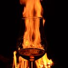 Burning glas