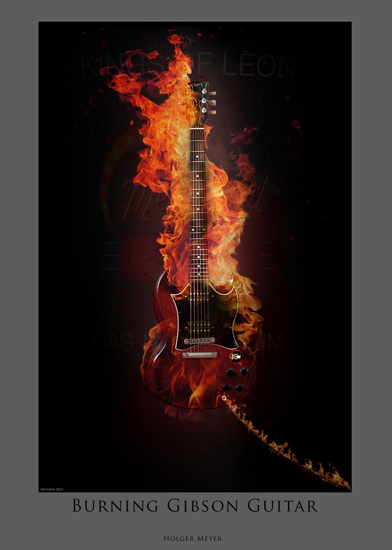 Burning Guitar