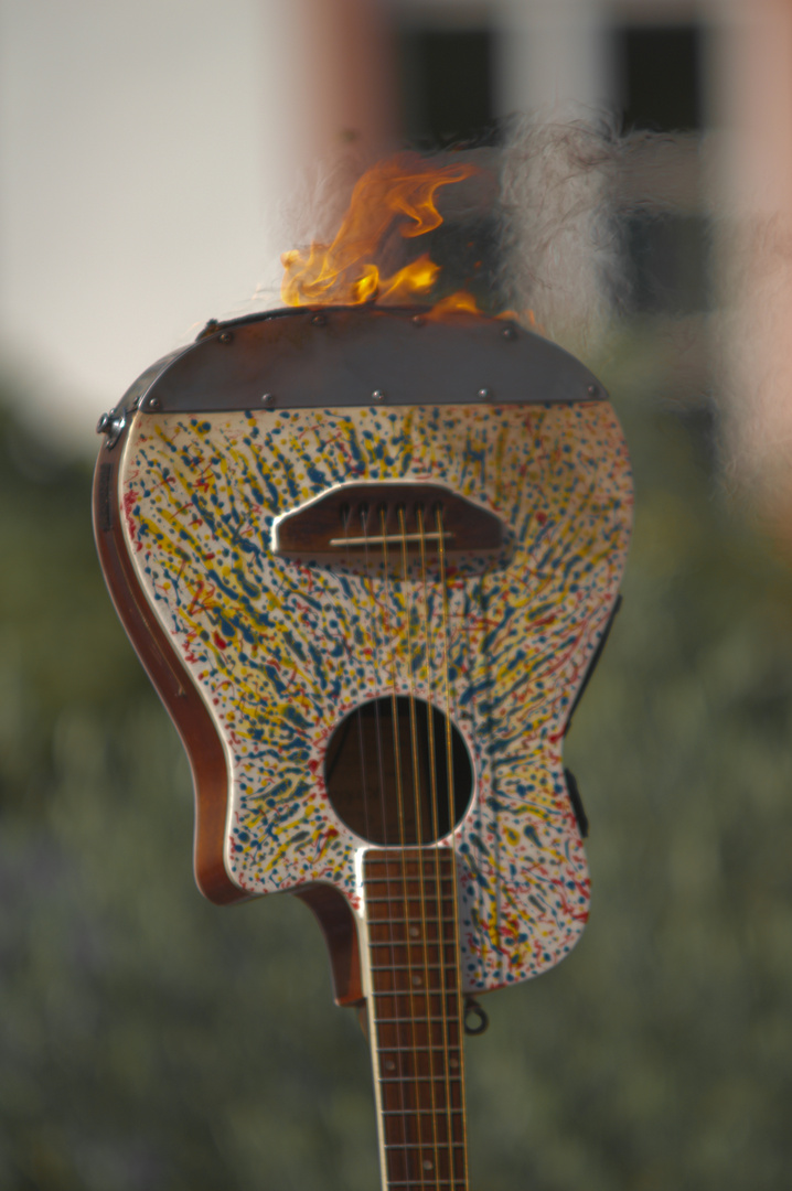 Burning Guitar