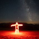 burning man and the Milky Way