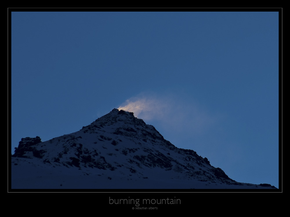 burning mountain