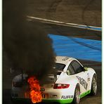 burning Porsche