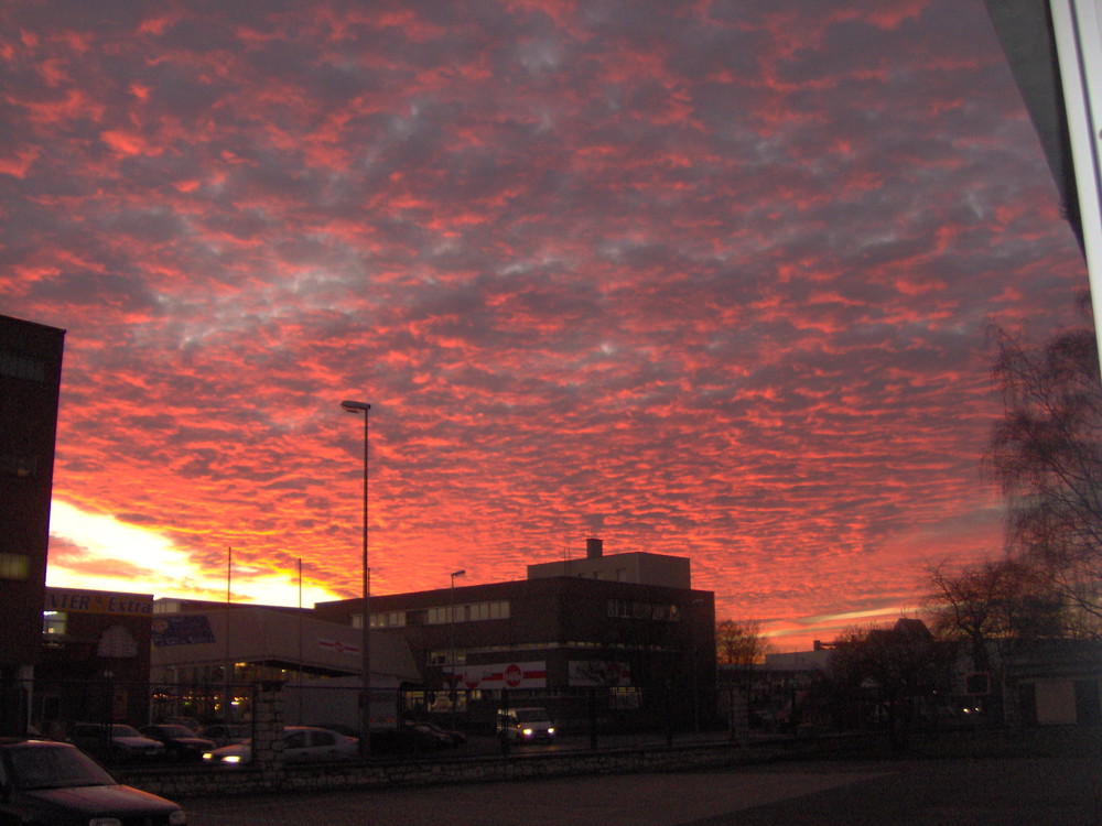 Burning skies over Bayreuth