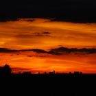 Burning sky over Berlin