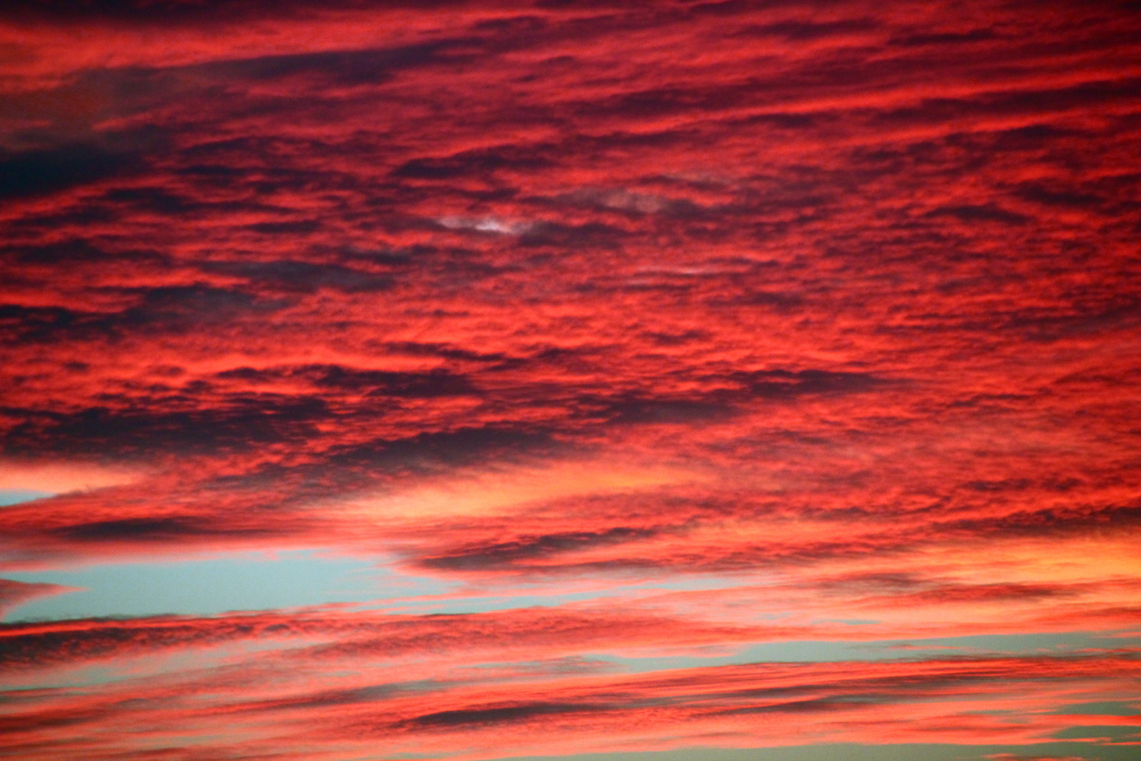 Burning Sky Over The Andes