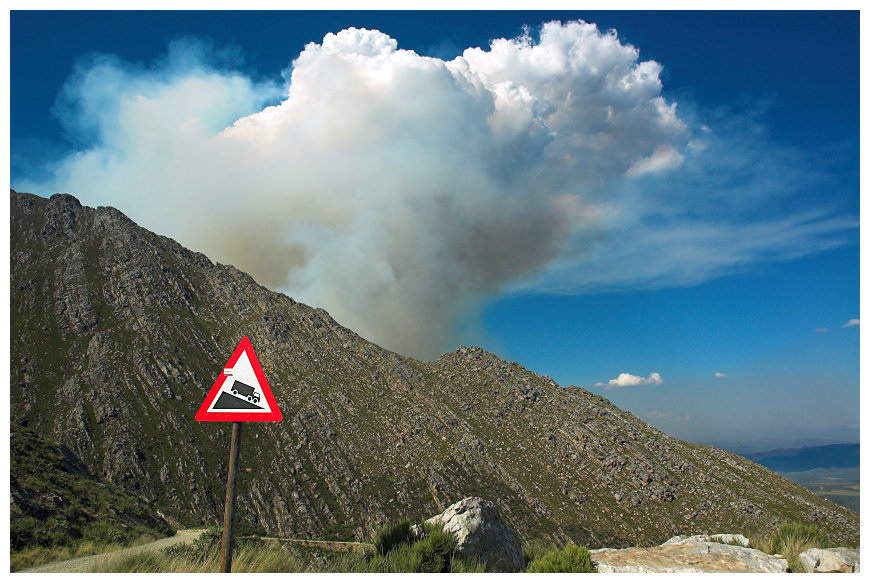 burning Swartberg Pass