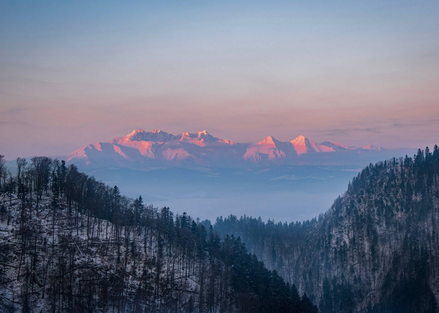 burning Tatra mountains 