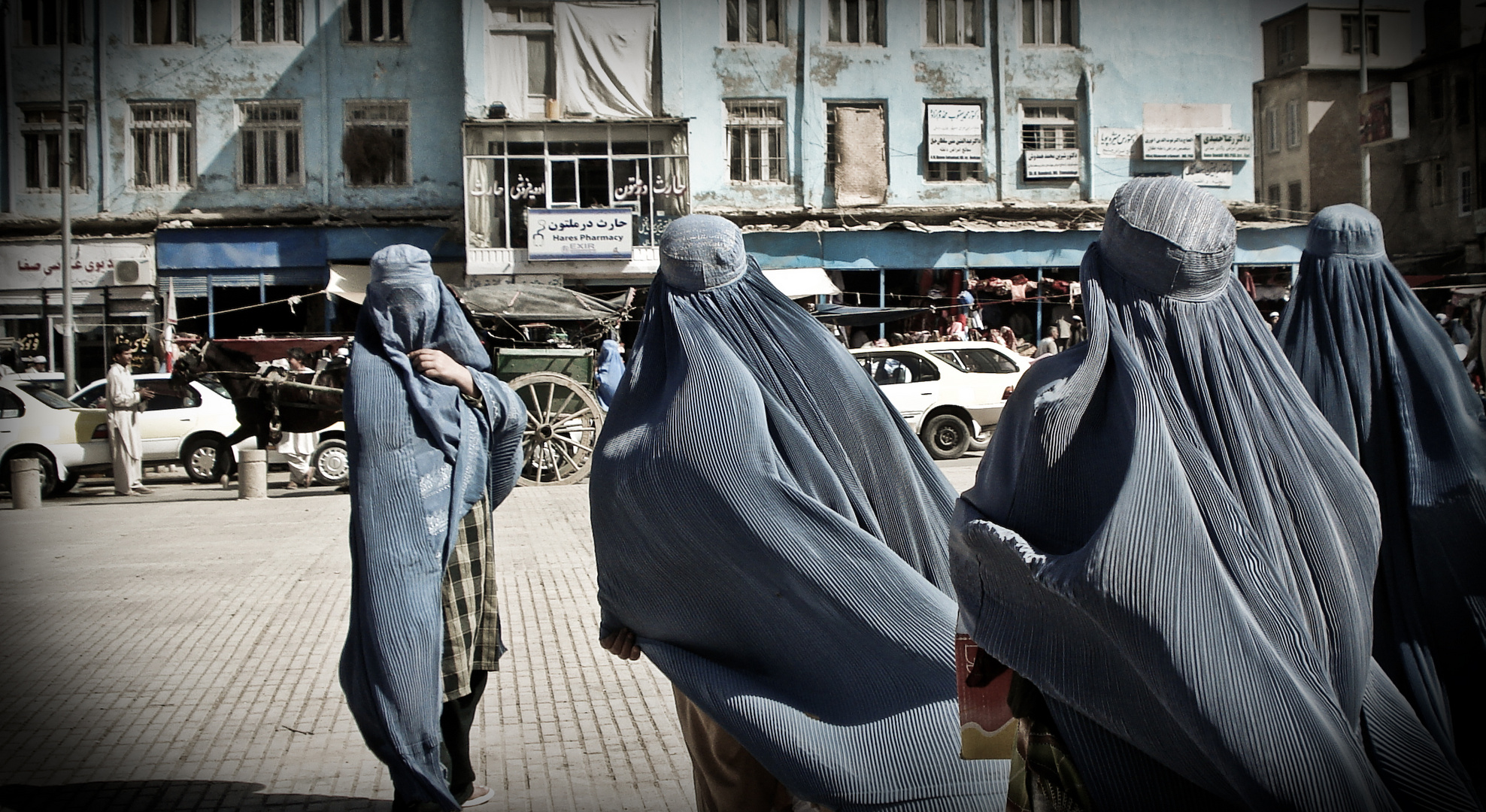 Burquas auf den Marktplatz (Mazar_e_Sharif)