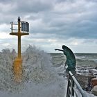 Burrasca Sul Molo Di Rimini